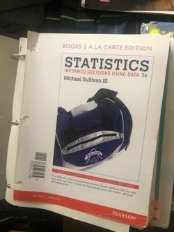 Statistics informed decisions using data