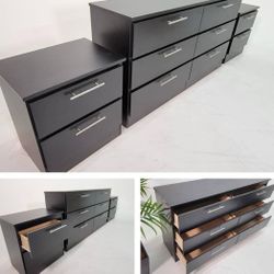 Dresser-And 2-Nightstands-Cómoda y 2 Mesitas de Noche