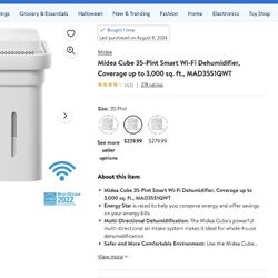 Midea Smart WiFi Dehumidifier  New In Box Never Opened 