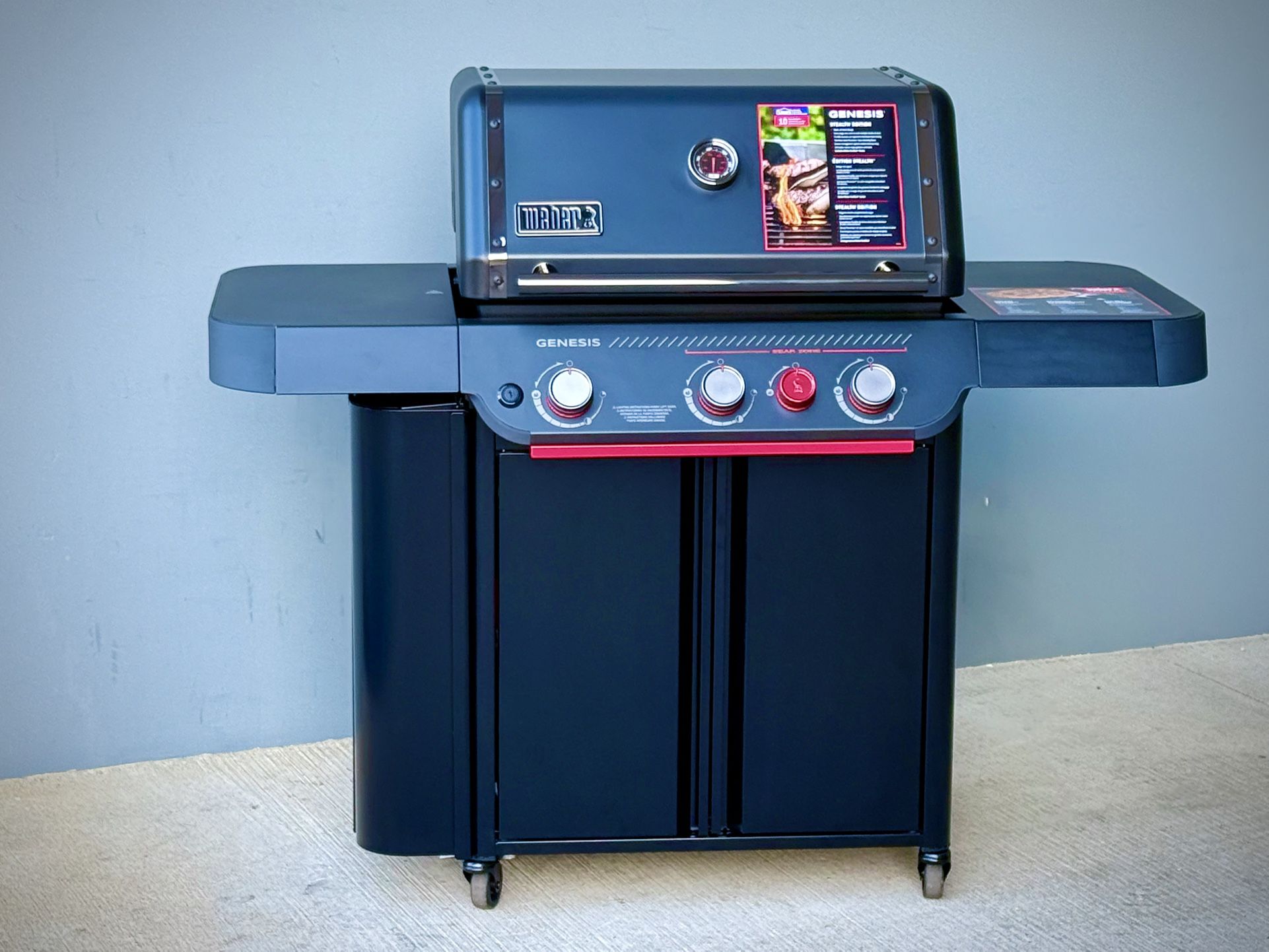 Brand new Weber Genesis E-330 Stealth Matte Black 3 Burner Liquid Propane Gas Grill