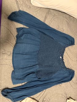Old Navy Jean Babydoll Blouse