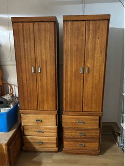Pair of Mid-Century Modern Walnut Storage Cabinets