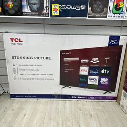 TCL Roku Tv 75" Display Smart Tv