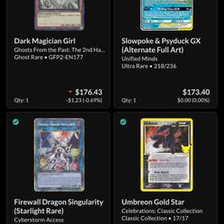 Pokémon / Yugioh Trading Cards. Great Condition 