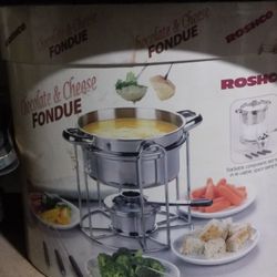 Roshco 12pc Stanless Steel Chocolate & Cheese Fondue