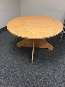 Lorell 48” Diameter x 30” high conference tables.