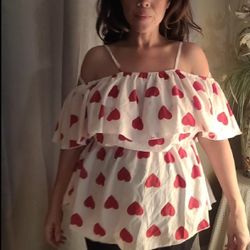 Plus Size Valentine Heart Top