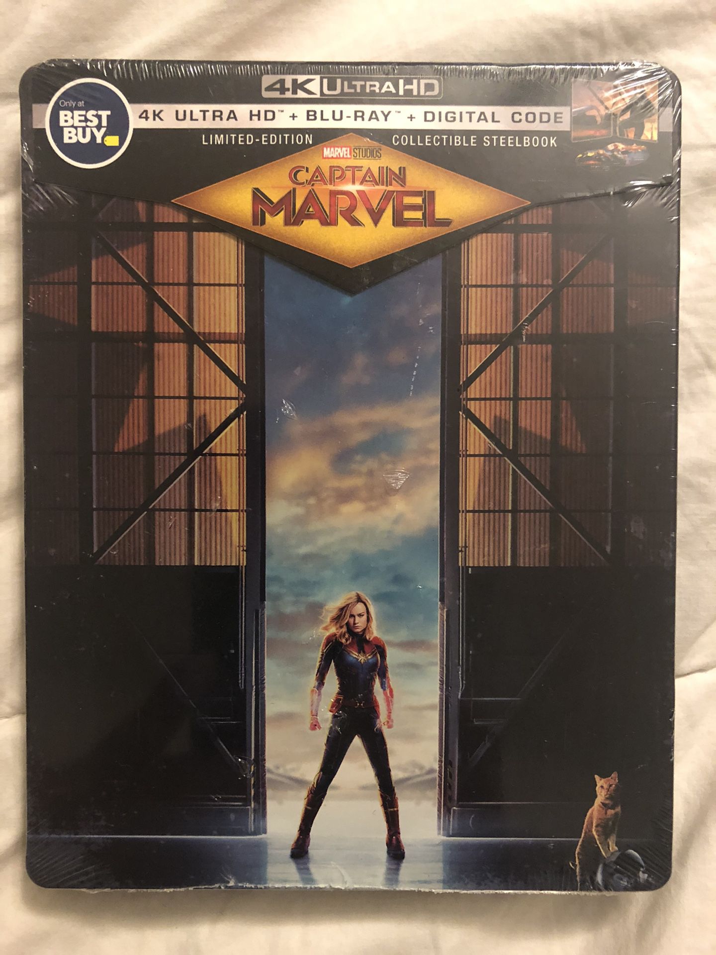 Captain Marvel 4K, Blu Ray, & Digital Copy Steelbook