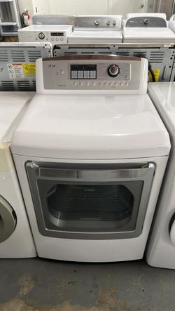 LG Front Load Dryer – Sensor Dry, Stainless Drum, White