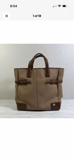 Vintage Rare Coach Tote Travel Bag D3L-5775 Brown