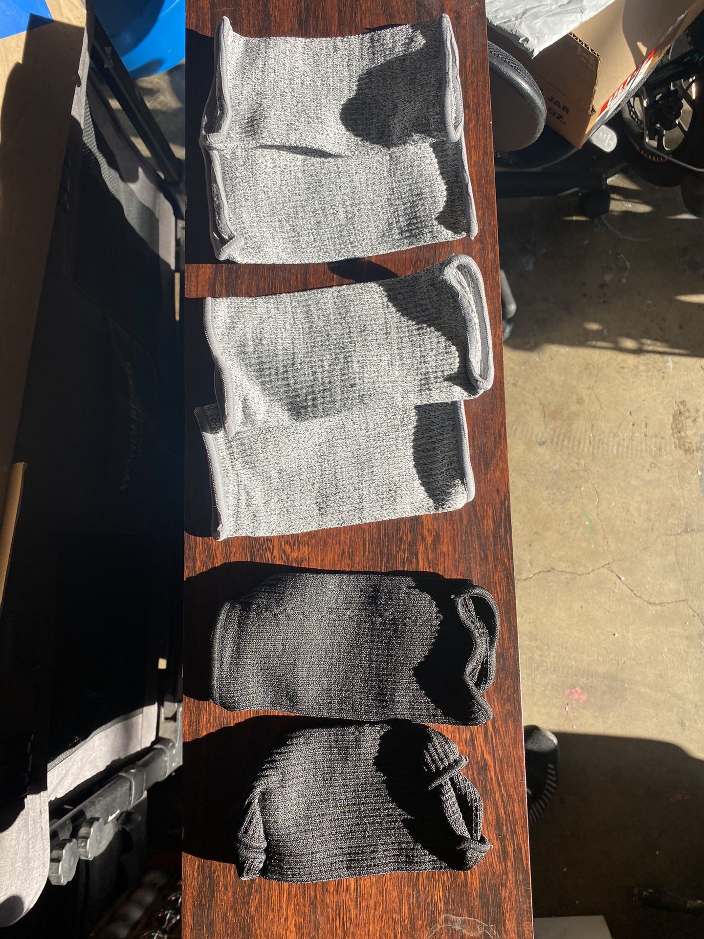 cut-resistant sleeves, commonly used for arm protection in various tasks.