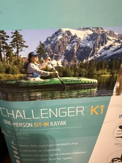 Intex Challenger K1 Kayak Inflable 1 Persona con Remo y Bomba 