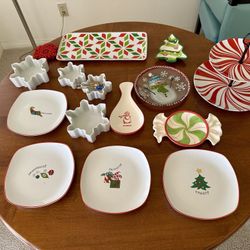 Christmas Dishes Candy Decor