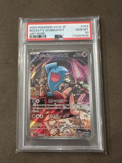 Team Rocket's Wobbuffet #103 Pokemon Japanese Glory Of Team Rocket Psa 10