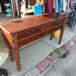 mahogany console table
