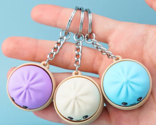 Dumpling Mechanical Switch Fidget Keychain