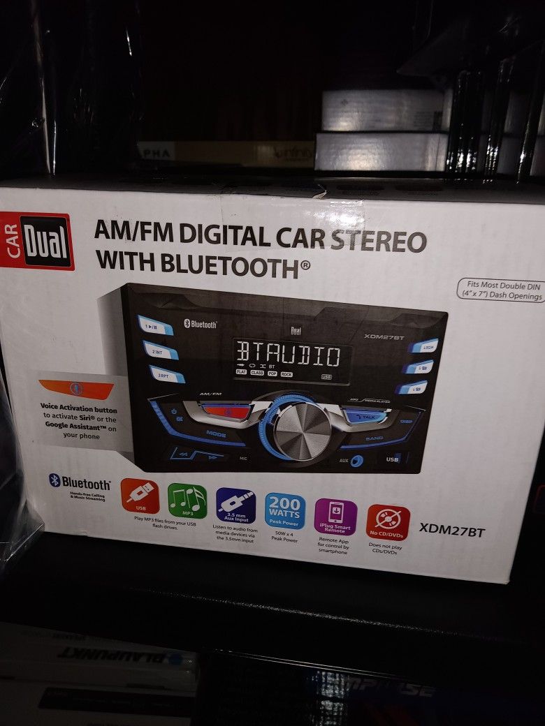 Dual Double Din Bluetooth Car Stereo Brand New In The Box