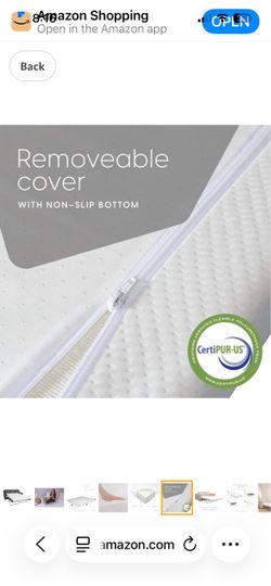 New. In box soda bed  Queen  size memory, foam mattress replacement