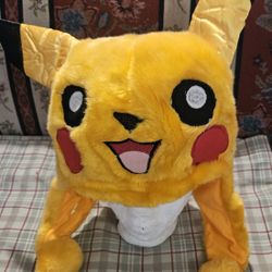 PICACHU COSPLAY ADULT UNISEX ONESIZE PLUSH HAT / CAP