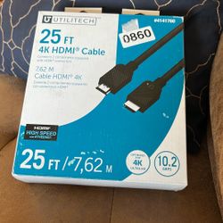 25ft HDMI Cable 4k 