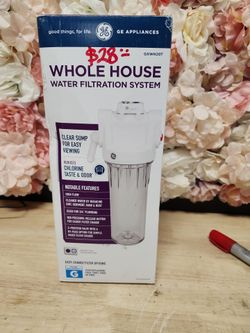 GE
Whole House Water Filtration System