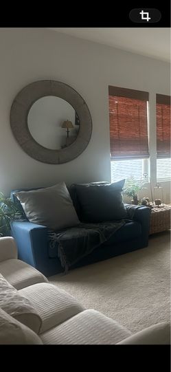 Blue Loveseat