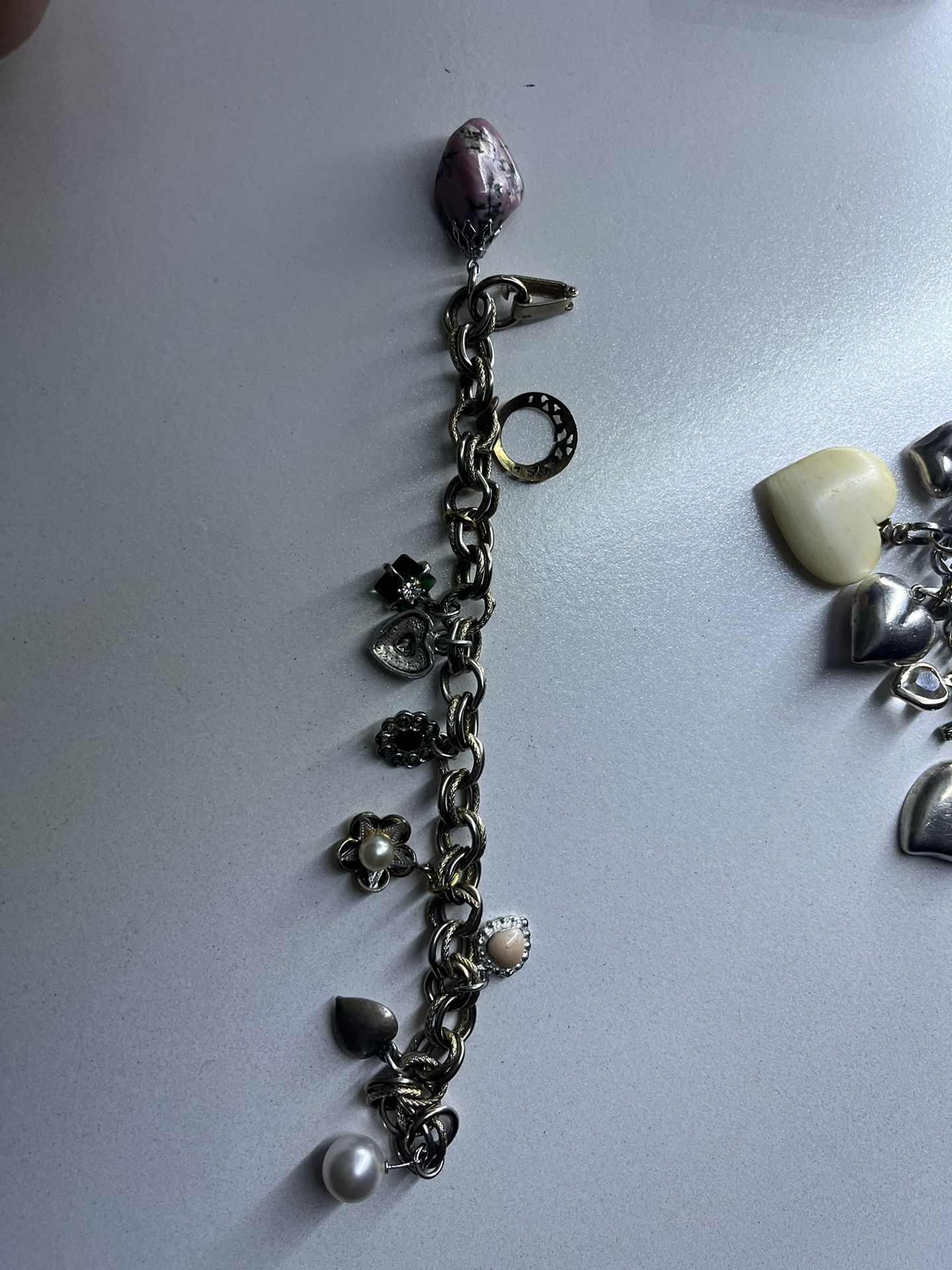 Sterling Silver Charm Bracelet Vintage