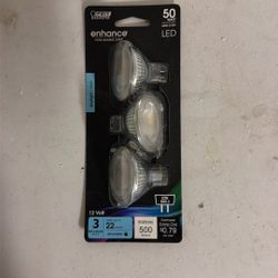 Feit Electric 50-Watt Equivalent MR16 GU5.3 Bi-Pin Dimmable 12-Volt Track Lighting 90+ CRI LED Flood Light Bulb, Daylight