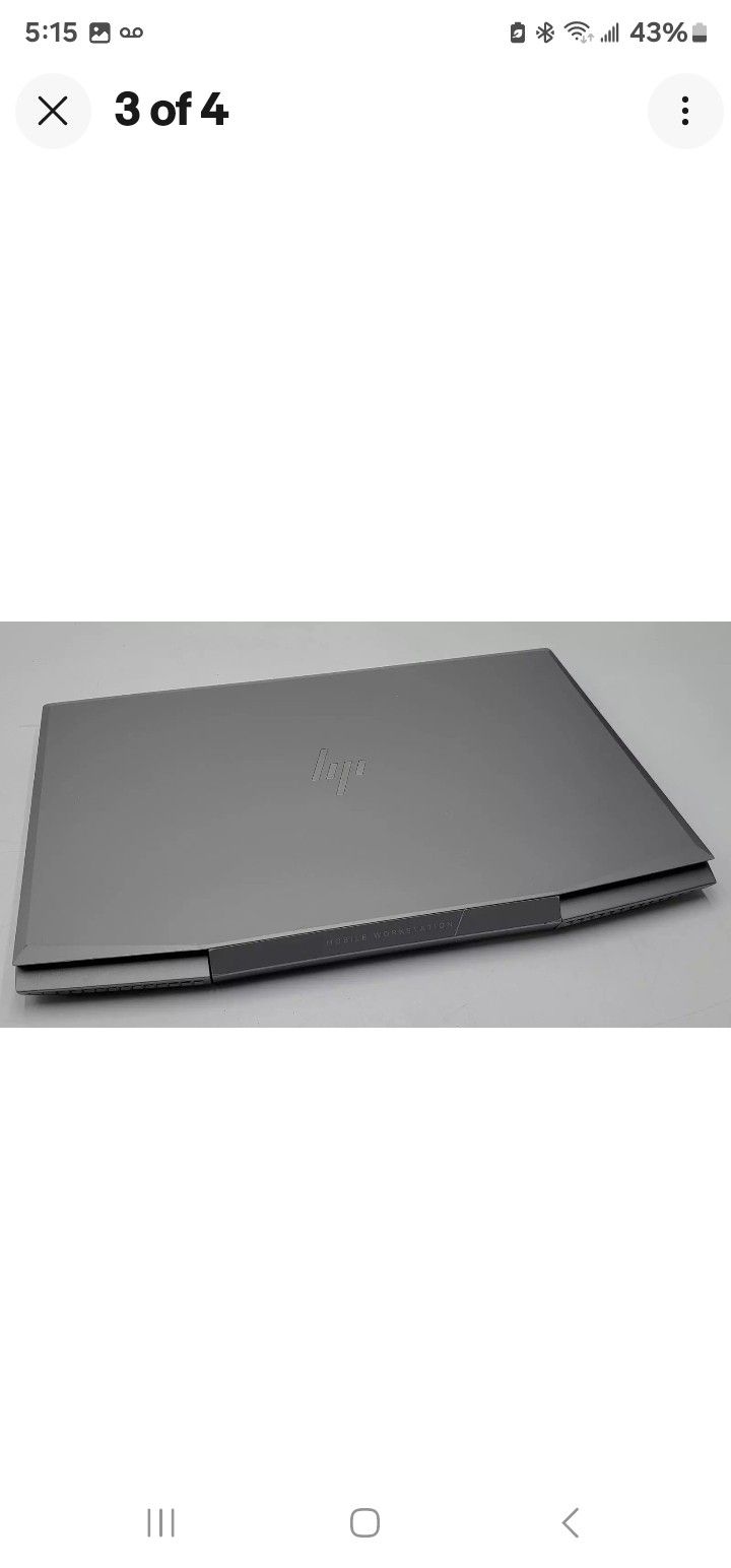 HP ZBOOK 15V G5 Type1 Intel(R) Core(TM) i7-8750H CPU @ 2.20GHz, TOUCH SCREEN LIKE NEW