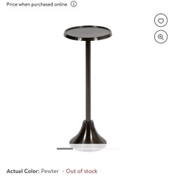 Gun Metal Side Table