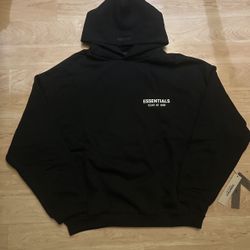 Black and white essential’s hoodie 