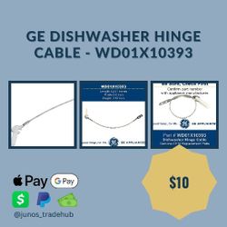GE Dishwasher Hinge Cable - WD01X10393