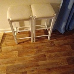 2white Bar Stools Good Condition Like Them Gone Today price ForBoth