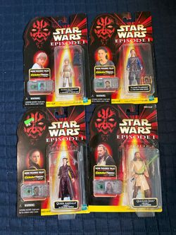 Star Wars Episode I Action Figures Lot of 4
