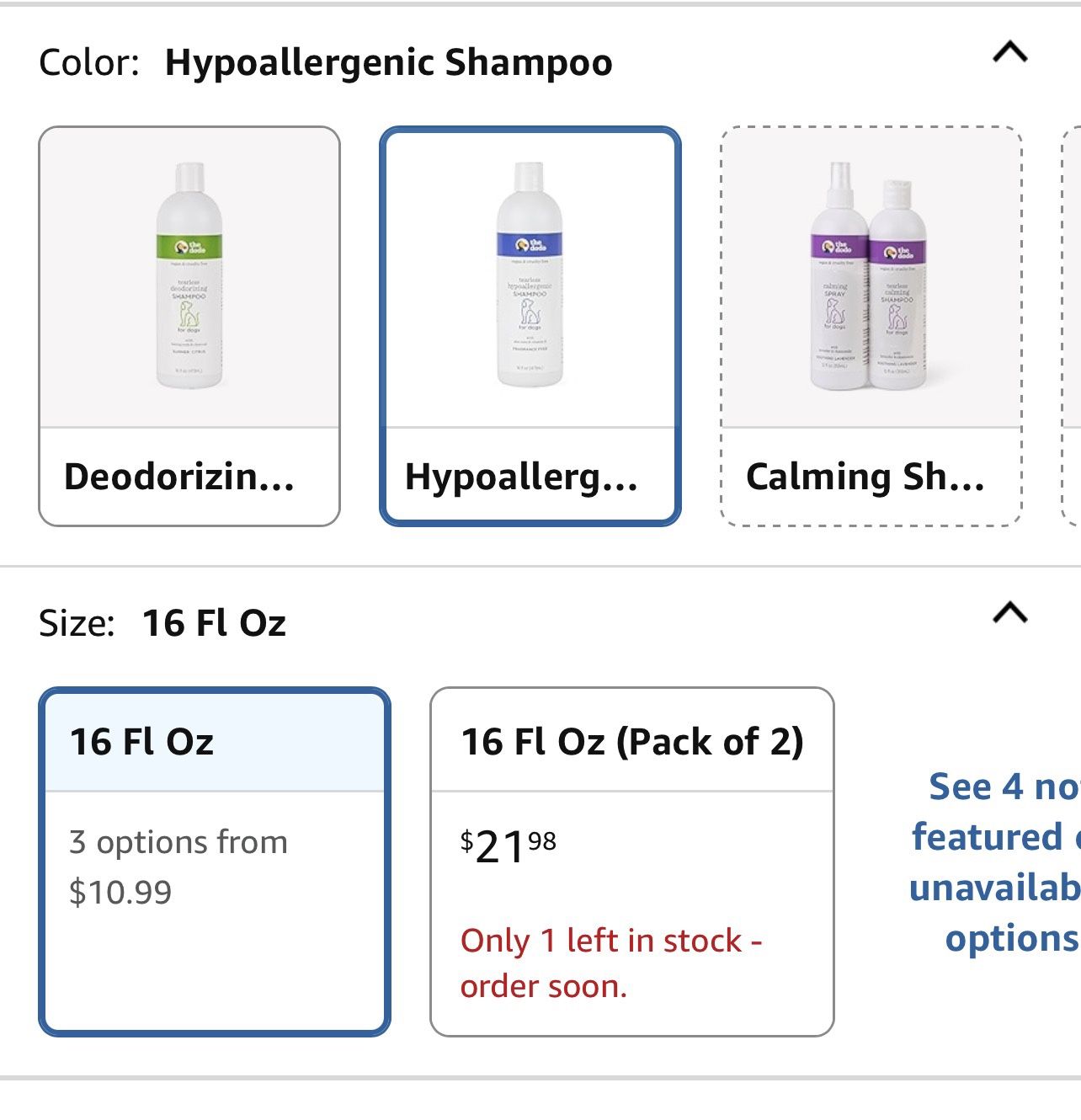 3x$15  Deodorizing And Hypoallergenic Shampoo for DogsSoda