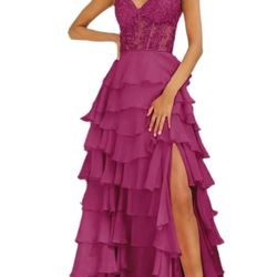 Ruffle Formal Dress