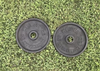 2-33lbs Olympic style weights