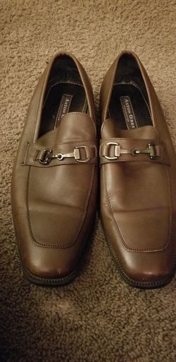 Aston Grey Haywood 100368 Men's Brown Leather Horse Bit Dress Shoes Size 10.5