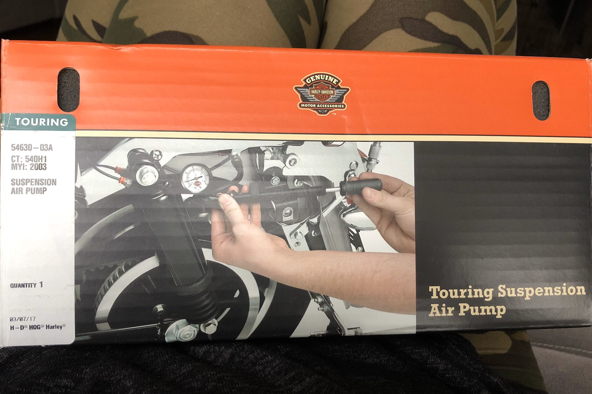 Harley Davidson Touring Suspension Air Pump
