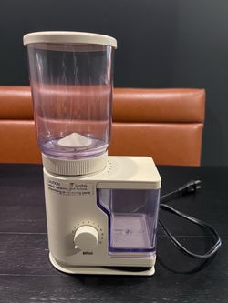 Vintage Braun Aromatic KMM 20 4045 White Coffee Grinder Reinhold Weiss (Germany)