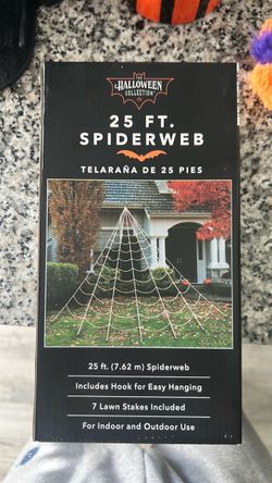 Halloween Collection 25 Ft. Spiderweb Decoration