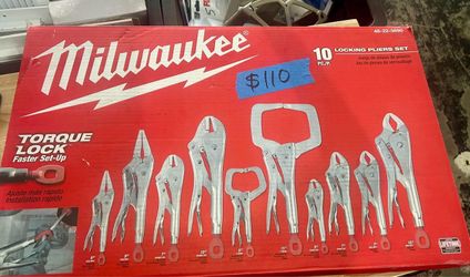 Milwaukee 10 Piece Locking Pliers Set