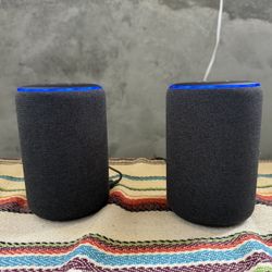 Pair of Amazon Echo (3rd Gen) Speakers - Like New