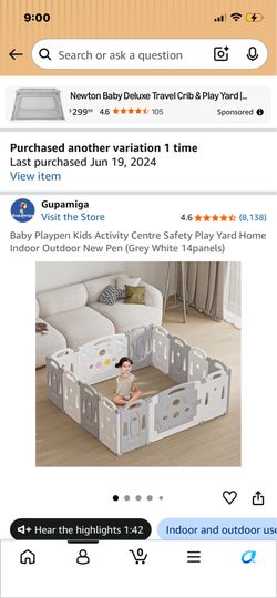 Baby and toddler Play Pen