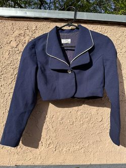 Vintage Marine Style Cropped Blazer/suit