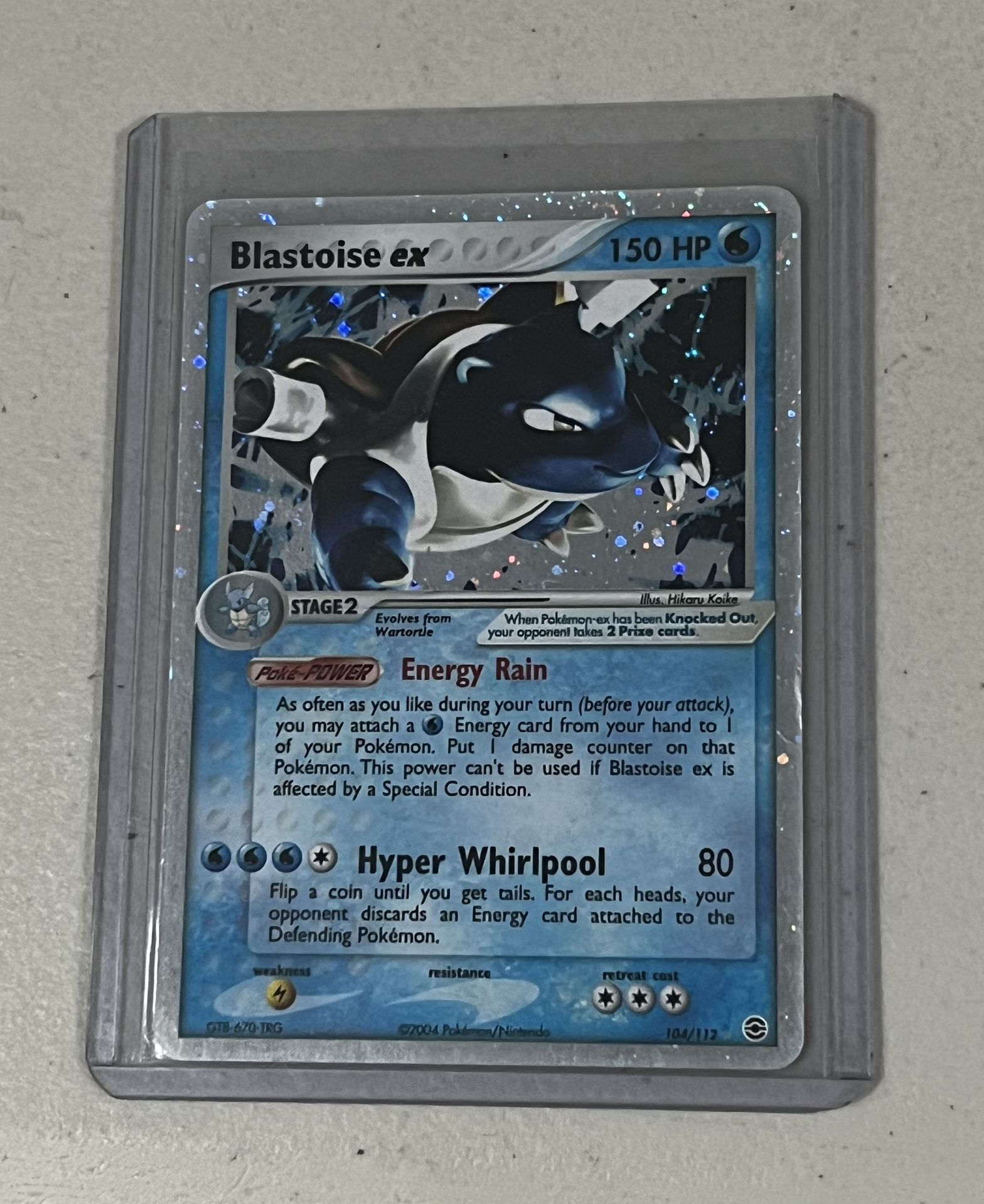 BLASTOISE ex 104/112 Pokémon Card HOLO