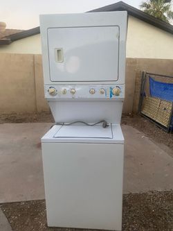 Frigidaire stackable, washer and dryer