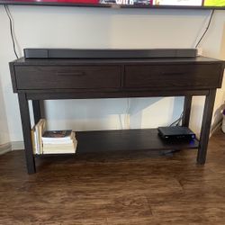 Living Spaces Pierce Espresso Console Table : Tv Stand 