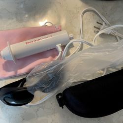 DermaWand Anti-Aging Device. Reduce Lines & Wrinkles w/Protective eyeglasses
