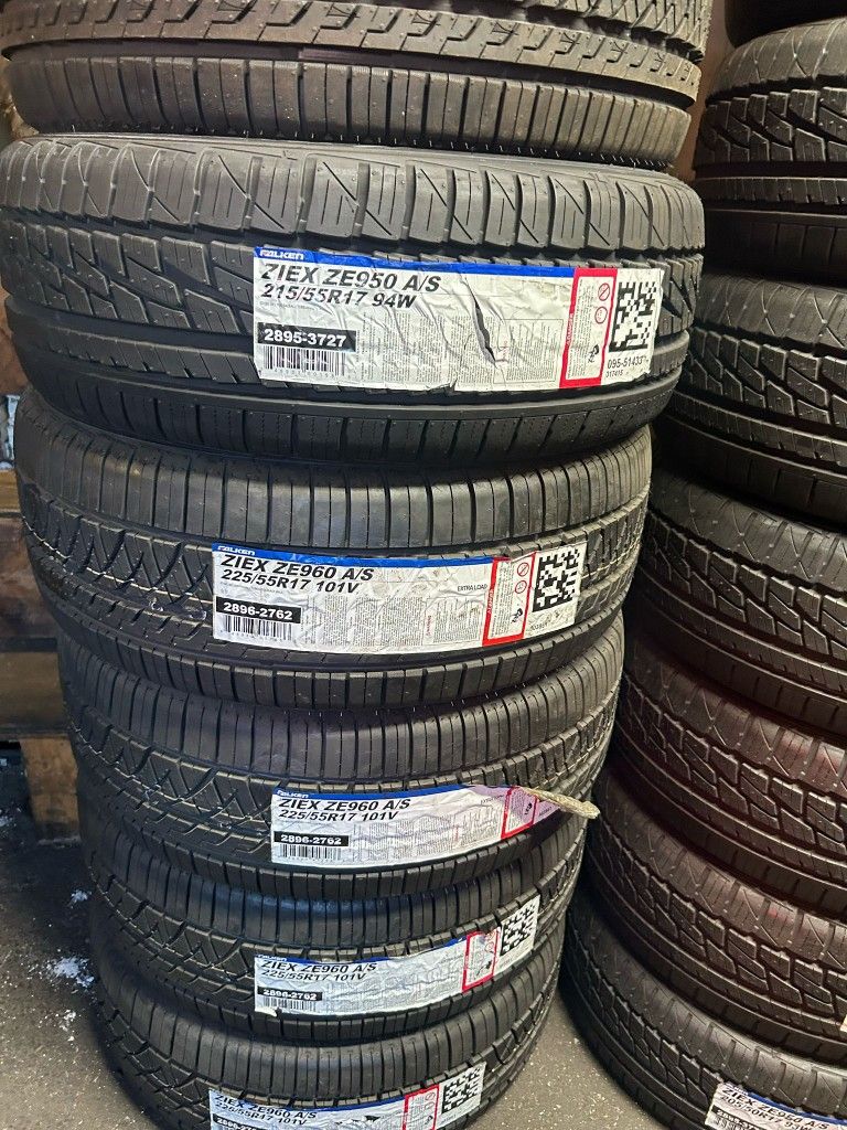 falken ze960 all season 225/55/17 4 new tires